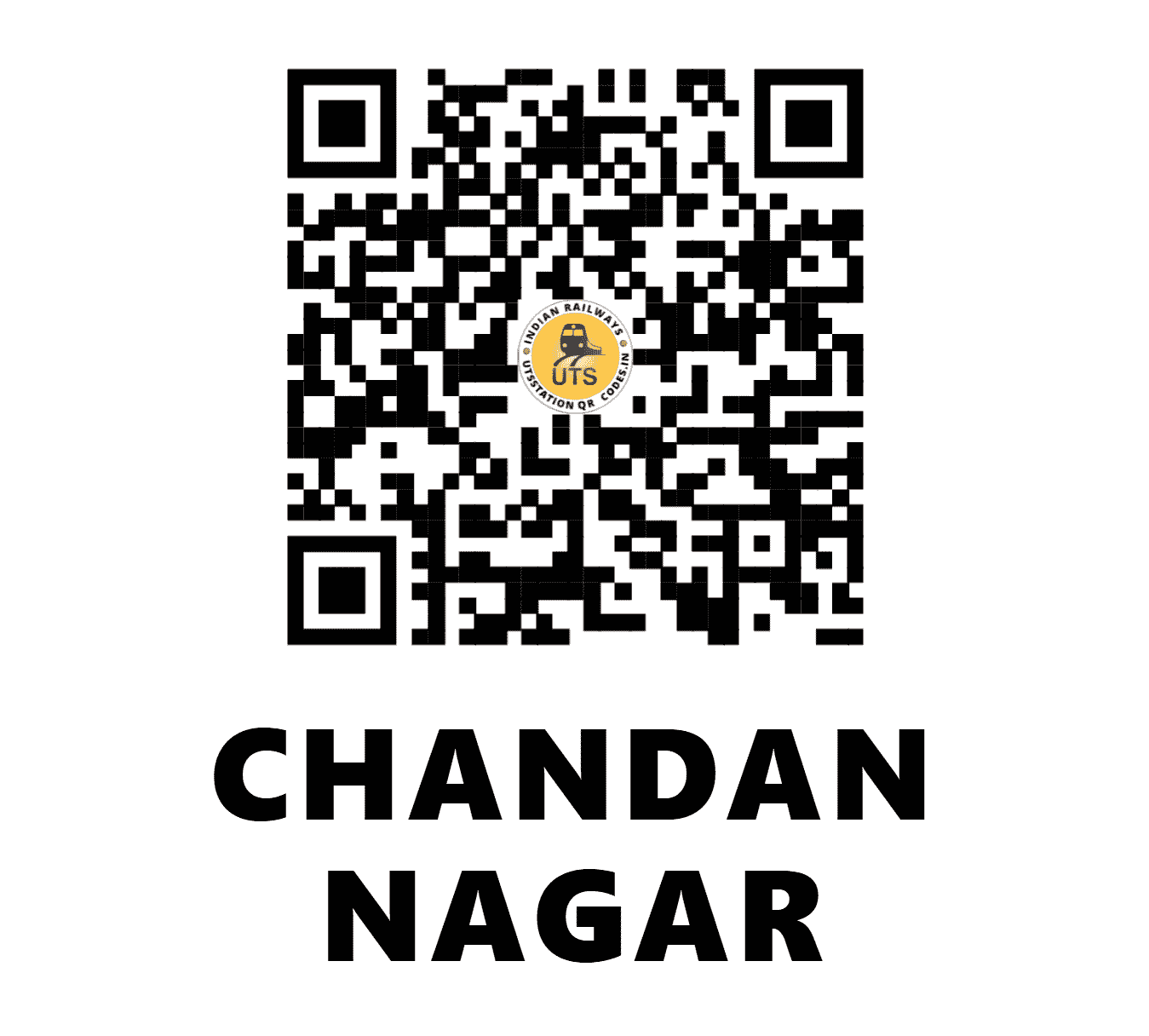 UTS QR Code for CHANDAN NAGAR - CGR (ER - WEST BENGAL)